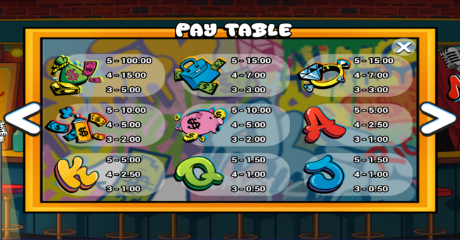 lady monopz paytable 1 paytable