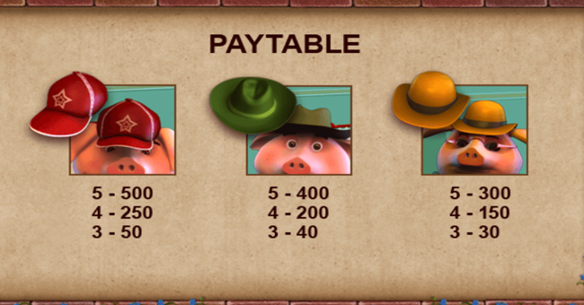 leander games little pigs strike back paytable paytable