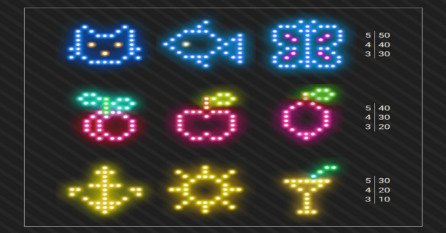 led night show paytable paytable