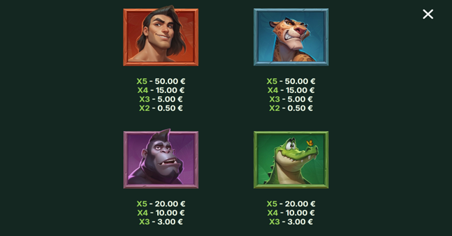 legacy of lost gold paytable 1 paytable