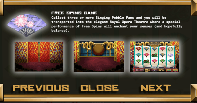 legend of singing fan paytable 3 paytable