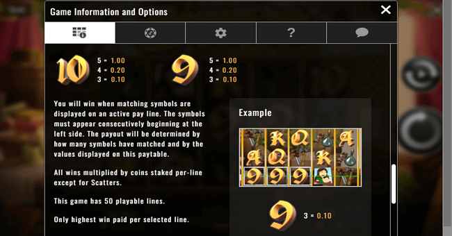 leonardos loot paytable2 paytable