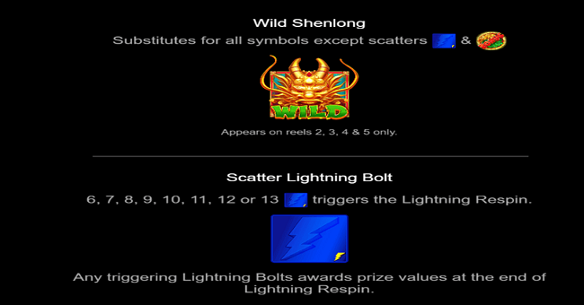lightning shenlong paytable paytable