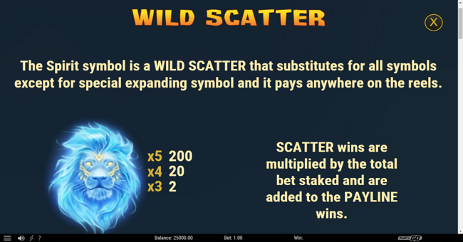 lion saga odyssey paytable 1 paytable