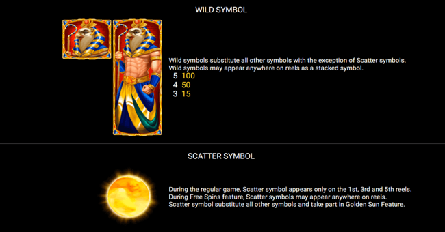 lord of the sun paytable paytable