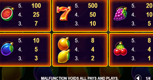 lucky christmas 243 paytable paytable