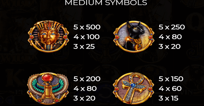 lucky jack tuts treasures paytable 1 paytable