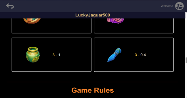 lucky jaguar 500 paytable 2 paytable