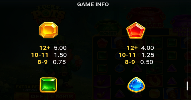 lucky pots x1000 paytable 3 paytable