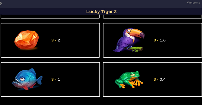lucky tiger 2 paytable 2 paytable