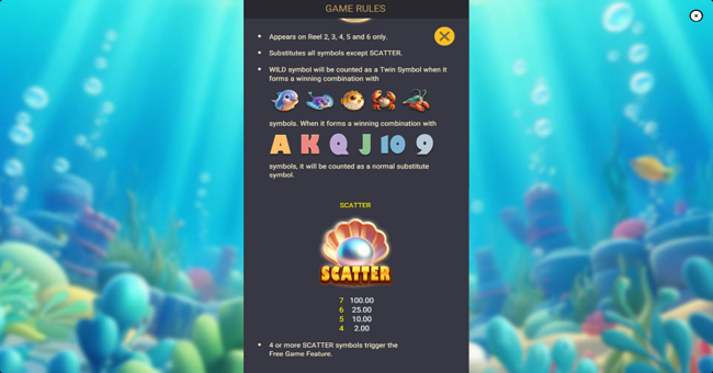 lucky twin sea paytable 1 paytable