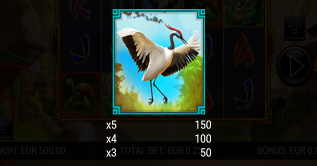 lung fu paytable3 paytable