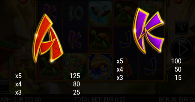 lung fu paytable4 paytable