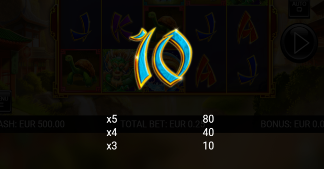 lung fu paytable6 paytable