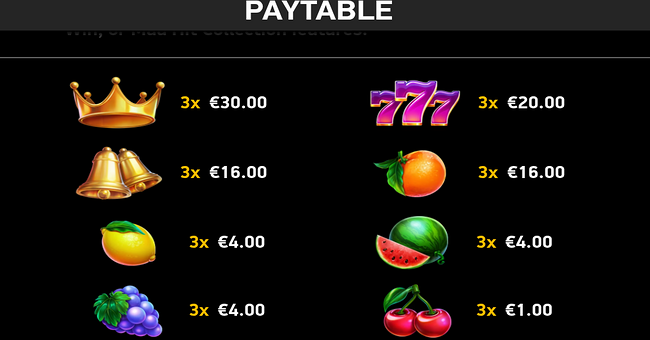 mad hit gold paytable paytable