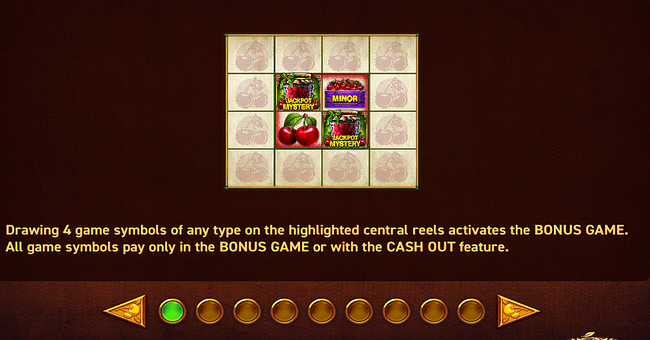 magic fruits cherries paytable 1 paytable