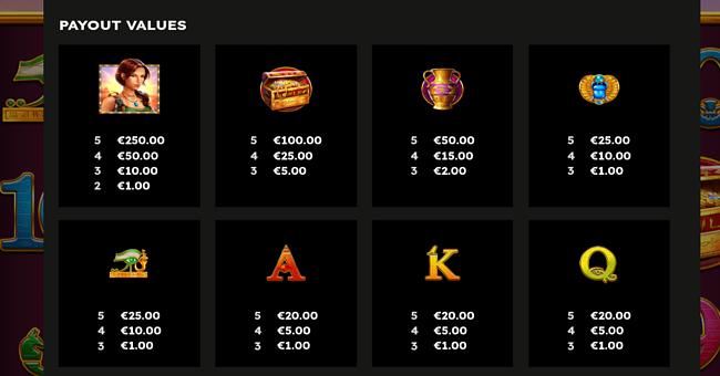 magic stone deluxe paytable 1 paytable