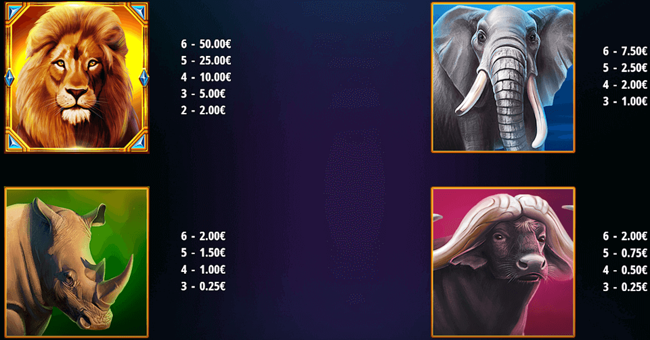 majestic megaways paytable 1 paytable