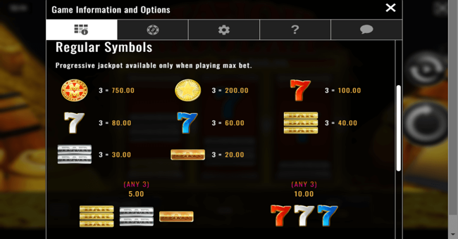 major moolah paytable paytable
