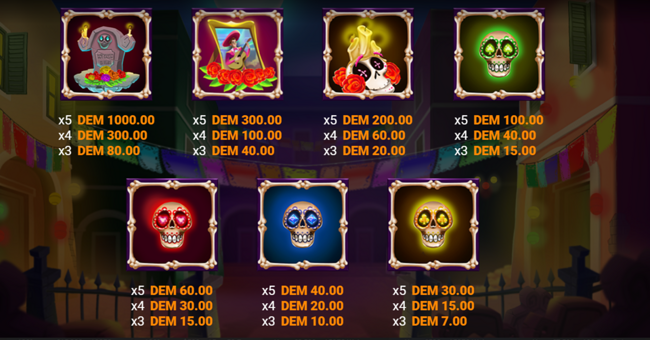 mancala gaming mariachi afortunado paytable paytable