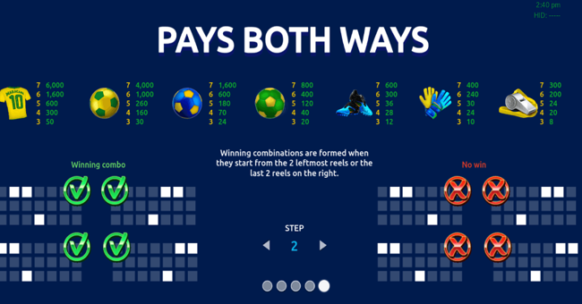 maracana jackpot paytable2 paytable