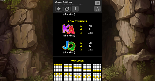 max gold exploring the unknown paytable 2 paytable