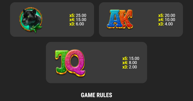 mayans battle paytable 2 paytable