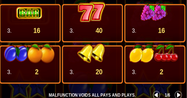 mega lucky 27 paytable 1 paytable