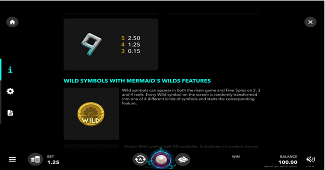 mermaids bay paytable3 paytable