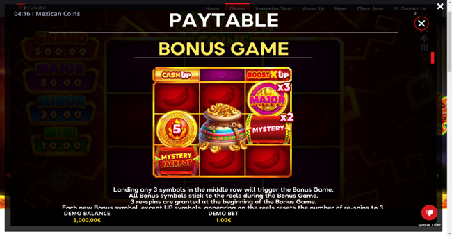 mexican coins paytable 2 paytable