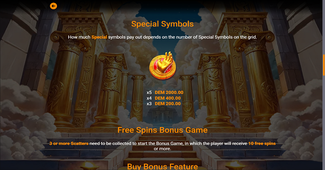 midas hand of fortune paytable 2 paytable