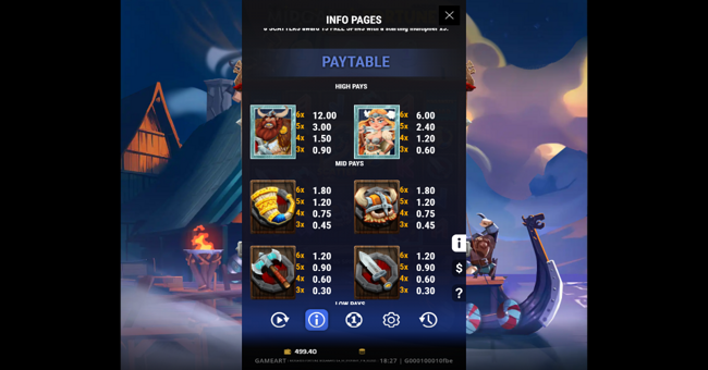 midgards fortune megaways paytable 1 paytable