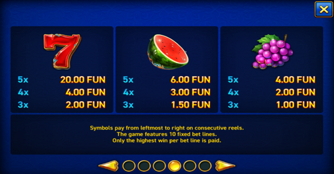 mighty symbols diamonds paytable 1 paytable