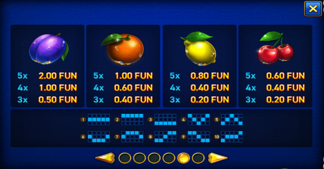 mighty symbols diamonds paytable 2 paytable