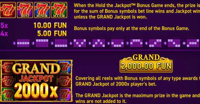 mighty symbols sevens paytable 1 paytable