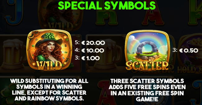 miss rainbow hold and win paytable 3 paytable