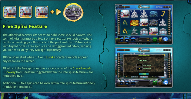 mission atlantis paytable 3 paytable