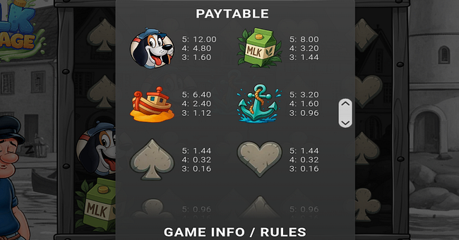 mlk voyage paytable 1 paytable