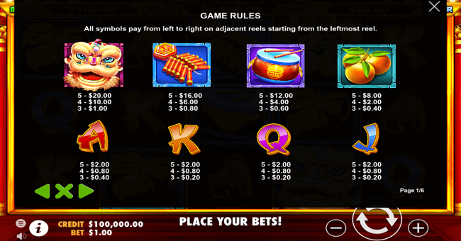 money mouse paytable paytable