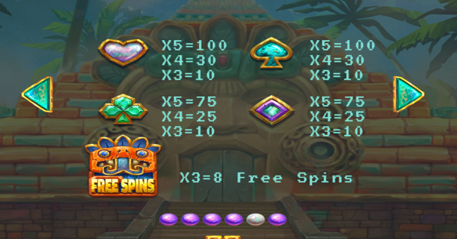 montezumas missions paytable 2 paytable