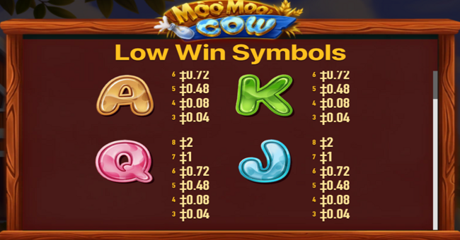 moo moo cow paytable6 paytable