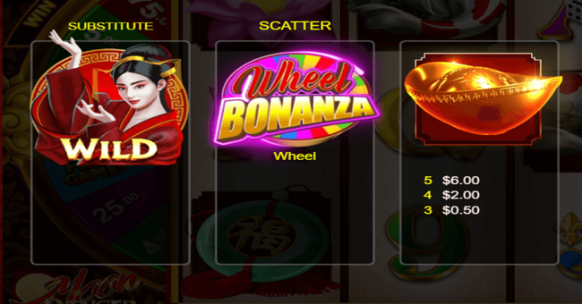 moon dancer paytable 1 paytable