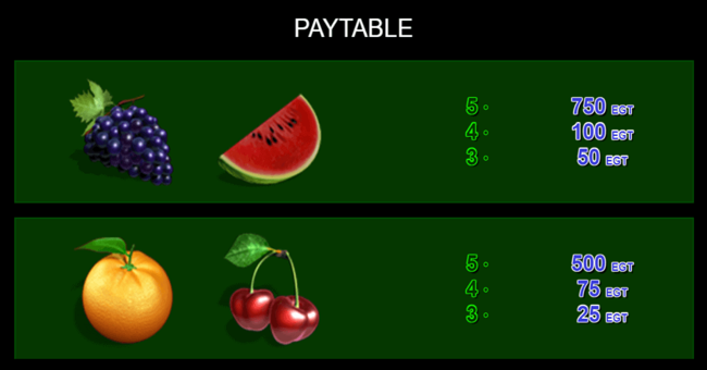 more lucky and wild paytable3 paytable