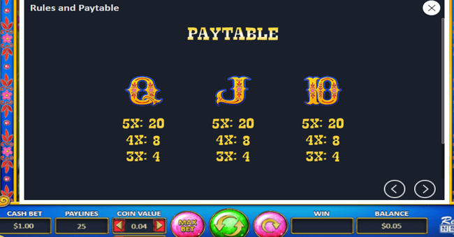 mr mostacho paytable 3 paytable