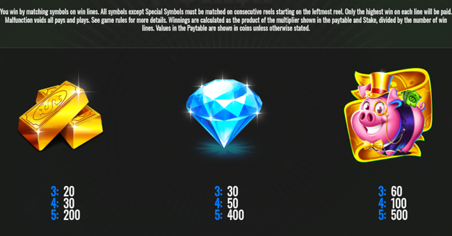 mr porky banker cash stash paytable 2 paytable