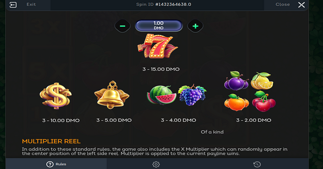 multi hot 5 deluxe paytable paytable