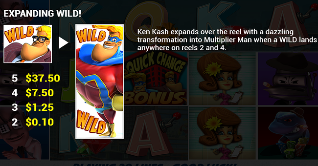 multiplier man paytable 1 paytable