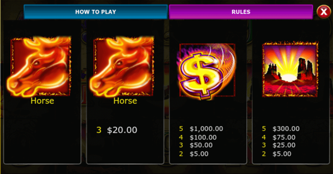 mustang money 2 paytable paytable