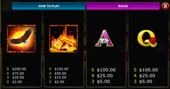 mustang money 2 paytable3 paytable