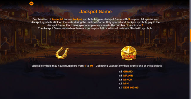 mustang rush paytable 3 paytable